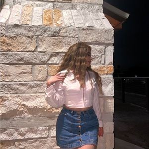 Stradivarius denim skirt large